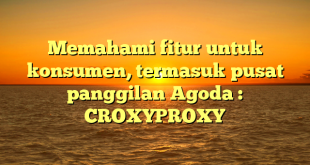 Memahami fitur untuk konsumen, termasuk pusat panggilan Agoda : CROXYPROXY