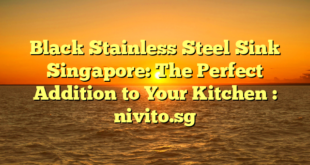 Black Stainless Steel Sink Singapore: The Perfect Addition to Your Kitchen : nivito.sg